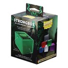 Dragon Shield Strongbox Deck Box Clear Green  Holds 100  Double Sleeved Cards  A