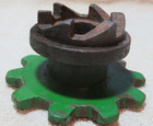 Vintage Industrial Machine Age Square Chain Steel cast Iron Gear Steampunk Art