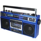 Supersonic 4 Band Cassette Player   Cassette To Mp3 Converter W  Bt Radio  blue 