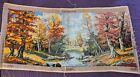Vintage Steiner Freres Needlepoint L  Automne Dore  47x23 Large  Autumn fall   