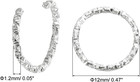 100pcs Open Jump Rings  12mm Twisted O-ring Connectors For Diy Crafts Bracelet N