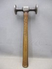 Vintage Snap On Tools Bf617 Auto Body Shrinking Hammer Wood Handle Metal Working