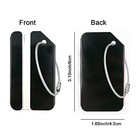 2pack Black Aluminum Luggage Tag With Name Id Card Perfect To 2pack Black