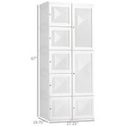 Portable Wardrobe Closet Foldable Clothes Cabinet Organizer W  Cube Storage