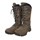 Gander Mountain Tall Waterproof Hunting Boots Brown Camo Leather Sz 12 Lace zip