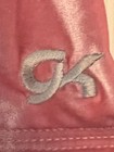 Gk Pink Velvet Child Medium Micro Mini Dance Cheer Gym Workout Shorts Sz M Nwt 