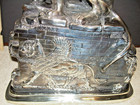 Plata Artistica Lion Sculpture  999 Fine Silver Plated 19  Pounds