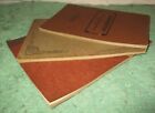 3 Antique 1913 Handwritten School Notebooks Vintage College Chemistry Mt Union
