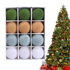 Christmas Ball Set 12pcs Christmas Tree Decorative Velvet Balls 
