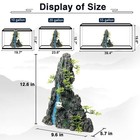 Extra Large Aquarium Mountain View Stone Ornament - 13  Tall Fish Tank Decor