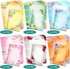 60 Pieces Cute Stationary Writing Paper And Envelope Set  2 Sides Colored  1 Sid