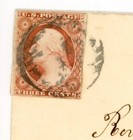         us Stamp Sc     11 Vintage Fancy Cancel Red Boston Date Stamp Roxbury Cover     