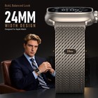 Milanese Loop For Apple Watch Ultra 3 2 Band 49mm 46mm 45mm 44mm 42mm Men Wom   
