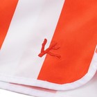 Isaia Red And White Striped Drawstring Swim Trunks L  33  To 35   Nwt Shorts