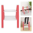 Pink 2 Step Ladder 2 Step Folding Stool Folding Step Stool 6063 Aluminum Alloy