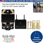 12pk Livestock Lockable Tube Gate Latch For Farm  Fence  Ranch     2-way Swinging