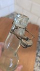 Vintage Glass Bottle Metal Wire Bale Swing Top 12 5  Height Water Soda Antique