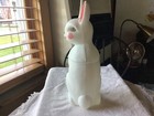 Vintage 11   2pcs  Plastic Blow Mold Easter Bunny Rabbit Candy Holder