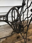 Antique Singer Treadle Sewing Machine Cast Iron Base Stand 1900   s W wheels