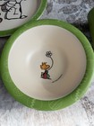 Peanuts 2021 Snoopy Bamboo Fiber Kids Dinnerware Set  Plate  Bowl  Cup Easter