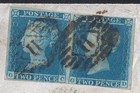 1841 Sg14 2d Blue Plate 4 Pair On Interesting Cover London To Lymington  gc gd 