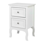 Night Stand Bedroom End Table Bedside Furniture 2 Layer Drawer Storages New