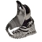 Slaughter To Prevail Kid Of Darkness Ring Adjustable Silver Tone Metalcore