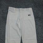 Under Armour Baseball Pants Youth Extra Large White Yxl Performance 33x28 5 