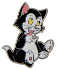 Figaro Cat Full Body Sitting Licking Paw Pinocchio Disney Park Trading Pin New