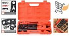 Pex Pipe Crimping Tool Kit Copper Rings Cutter Gauge For 3 8 To 1-inch Plumbing