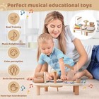 Wooden Musical Toy Set For Kids Drum Xylophone Kids Educational Music Toy