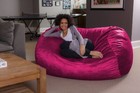 Sofa Sack Bean Bag Lounger  Jumbo Bean Bag Chair Furniture 6 Feet - Magenta