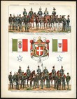 4 Antique Prints-italy-map-rome-applied Art-architecture-army-larousse-1897