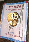 Lot 2 Picture Frame s Necklace Booties Baby Kids Photo Creamic Stocking Stuffer