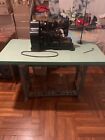 1935 Singer Sewing Machine With Table And Accessories