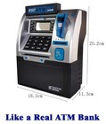 Atm Piggy Bank - Accepts  Counts   Keeps Track Of Real Money-digital Display