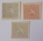 Uruguay Airmail Stamps  1924  Sc c4-6  Unused  Ng  Complete Set