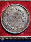 1880 Melborne International Exhibition Awarded Silver Medal 51mm In Silver