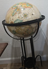World Globe On Stand 