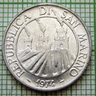 San Marino 1974 2 Lire   Beetle - Animals Series  Aluminium Unc Km  31