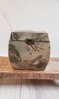 Vtg Bird Trinket Box Hinged Wood Chest Jewelry Storage Cottagecore Woodland Nest
