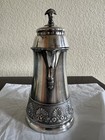 Antique Victorian William Rogers   Bros Triple Silver Plate Syrup Pitcher C 1878