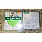 Lot Of 2 Boxes Elanco Advantage Ii Flea Control For Small Cats 5-9 Lbs 2 Doses
