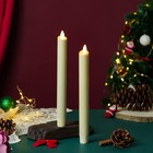 Luminara Ivory Flameless Taper Candles Real Wax Moving Wick Timer 9 5 