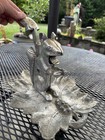 Vintage Squirrel On A Leaf Cast Aluminum Mechanical Nut Cracker