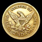 1847-d  2 50 Liberty Head Quarter Eagle Gold -- Stunning Details Coin ----  736z