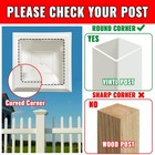 Vivida Vinyl Fence Post Caps 4  X 4  White New England Pvc Cap 2 Pcs
