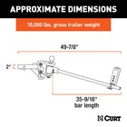 Curt Trutrack Trunnion Bar Weight Distribution Trailer Hitch Sway Control  17500