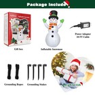 Funfanso 7 Ft Christmas Inflatables Snowman Outdoor Decorations  Giant Blow Up