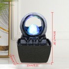 Waterfall Fountain Decor With Led Light Ball Indoor Feng Shui Water Fountains    